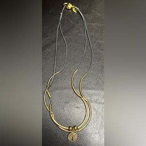 Lizzy James Gold and Black Necklace